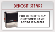 Custom Deposit Rubber Stamps